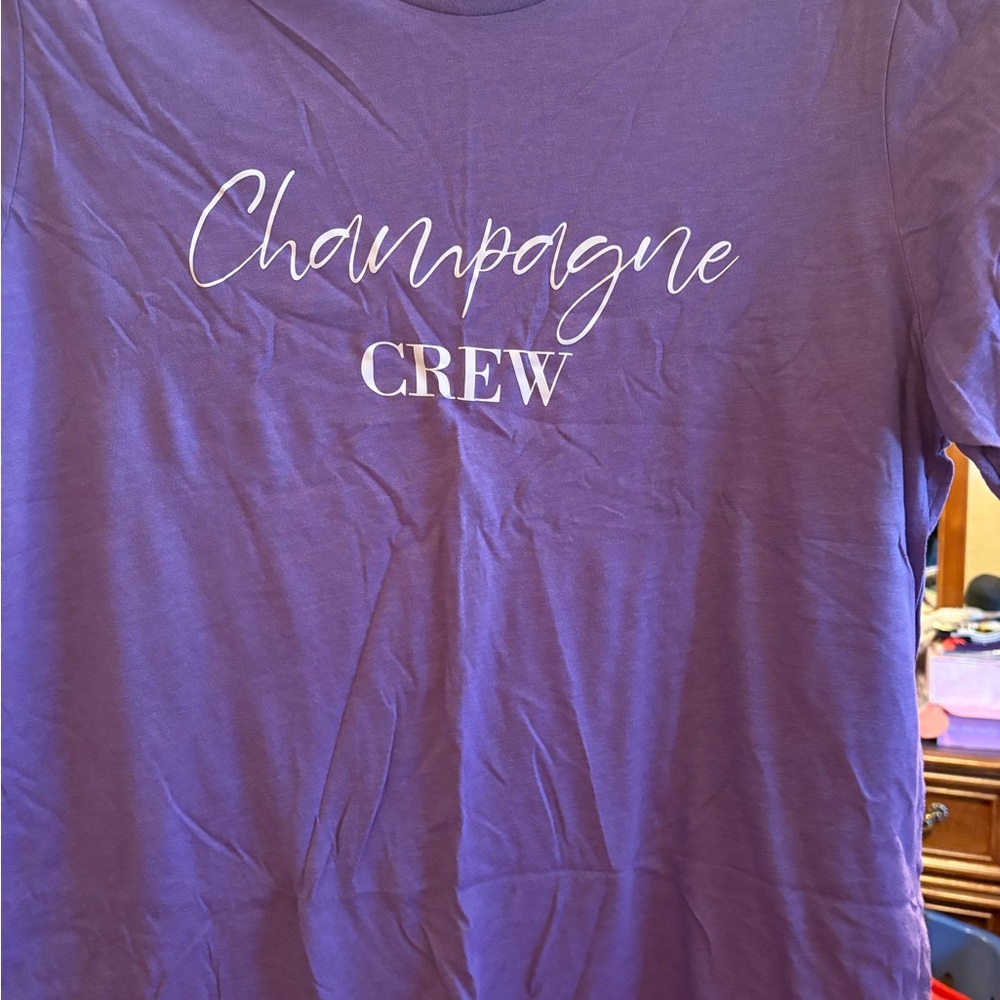 Purple Champagne Crew T-Shirt